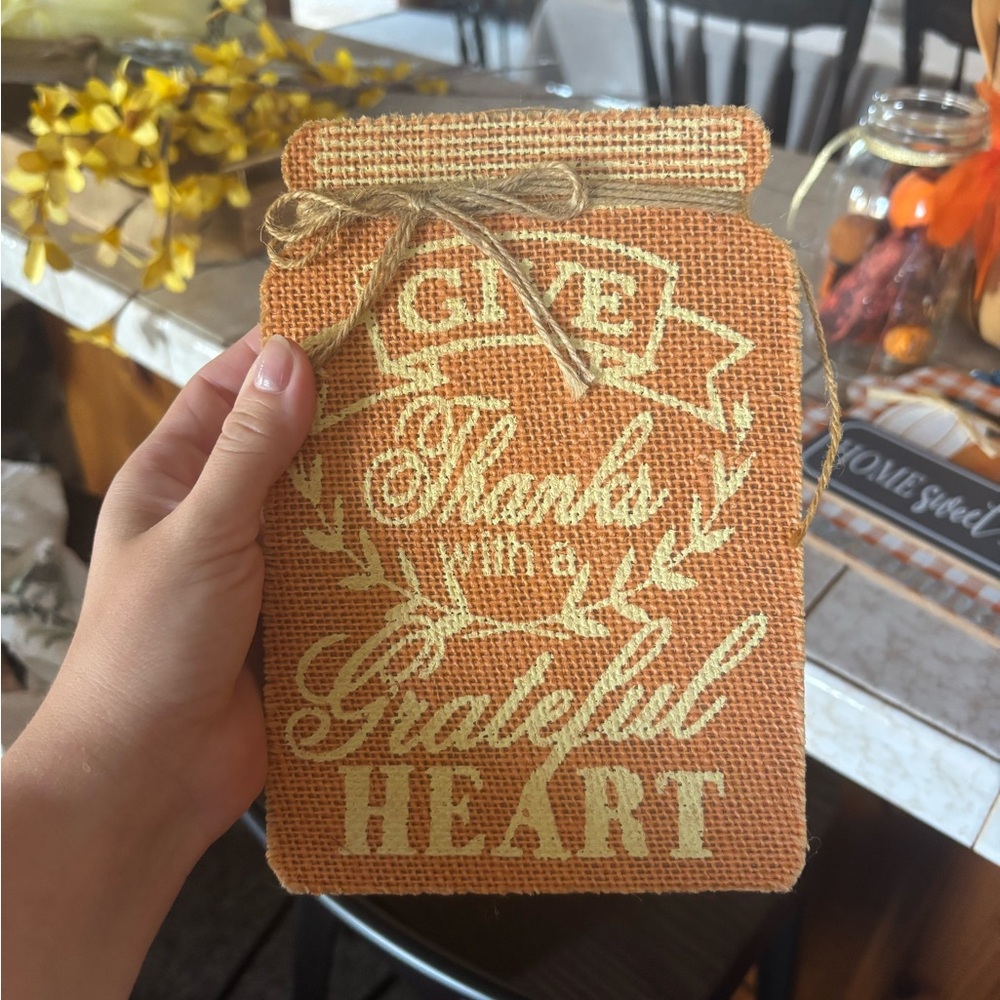 Rustic Burlap Wall Decor
